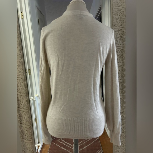 Ann Taylor Factory Cream V-Neck Sweater - Picture 4 of 5